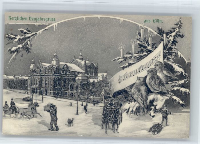 Koeln Rhein Koeln Neujahrsgruss