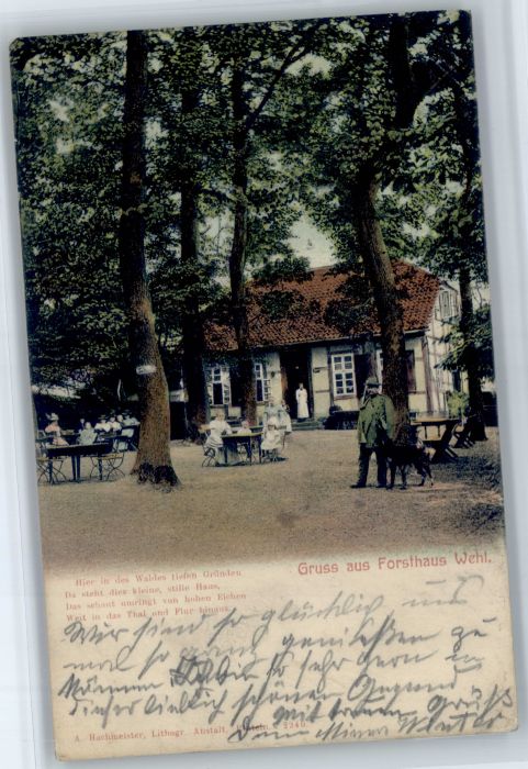 Hameln Weser Hameln [Stempelabschlag] Forsthaus Wehl