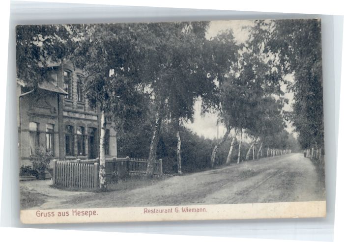Hesepe Bramsche Hesepe Restaurant G Wiemann