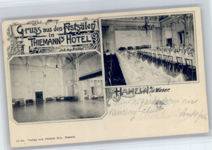 Hameln Weser Hameln Festsaelen Thielmanns Hotel