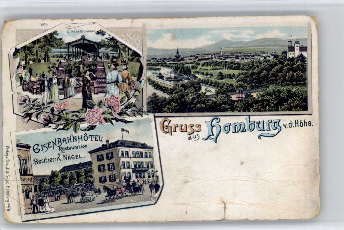 Hamburg Eisenbahn Hotel Elisabethbrunnen