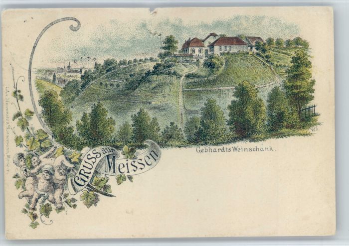 Meissen Elbe Sachsen Meissen Gebhardts Weinschank