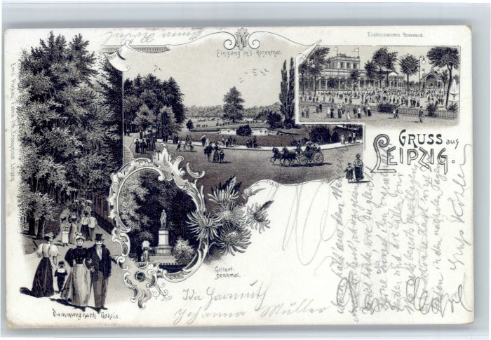 Leipzig Gellert Denkmal