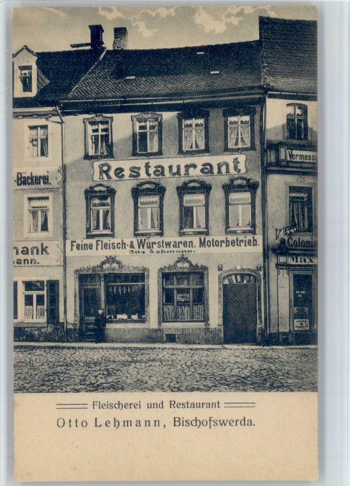Bischofswerda Fleischerei Restaurant Otto Lehmann