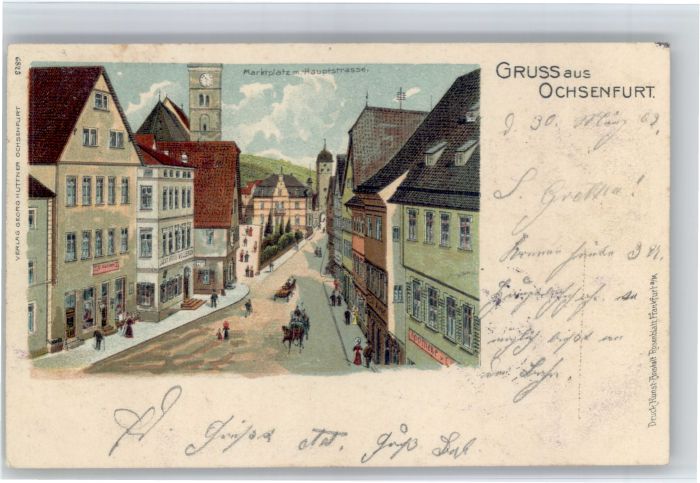 Ochsenfurt Marktplatz Hauptstrasse