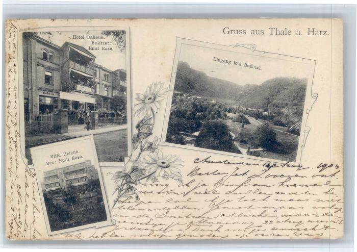 Thale Harz Thale Villa Helene Hotel Daheim