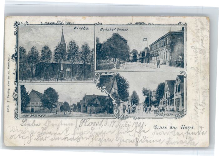 Horst Holstein Kirche Bahnhofstrasse Markt Hauptstrasse