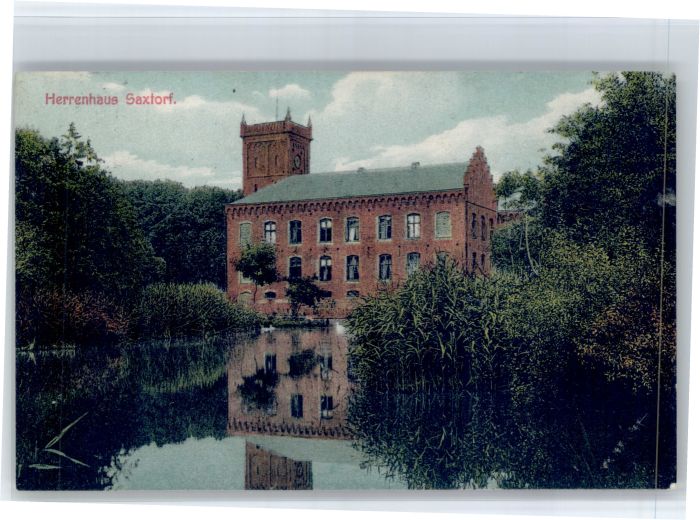 Eckernfoerde Stempelabschlag] Herrenhaus Saxtorf
