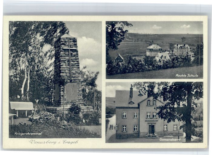 Venusberg Krieger Ehrenmal Schule Gemeindeamt