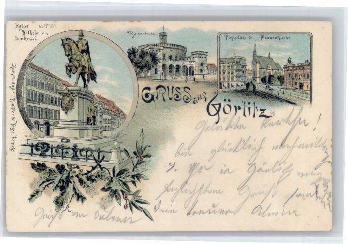 Goerlitz Sachsen Goerlitz Kaisertrutz Postplatz Frauen Kirche