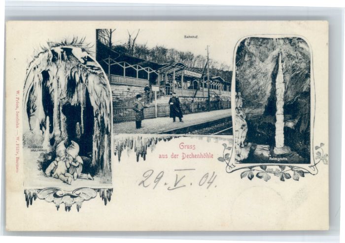 Hohenlimburg [Stempelabschlag] Dechenhoehle Bahnhof Palmgrotte