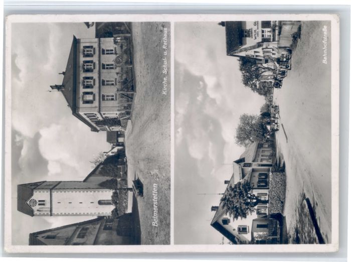 Beimerstetten Kirche Schule Rathaus Bahnhofstrasse