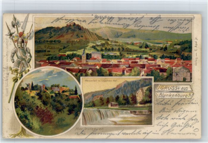 Blankenburg Harz Blankenburg Ruine Greifenstein Kuenstler Max Dutauer