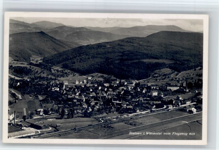 Steinen Wiesental Steinen Loerrach Fliegeraufnahme