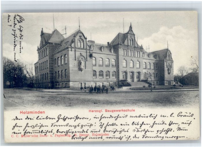 Holzminden Weser Baugewerkschule