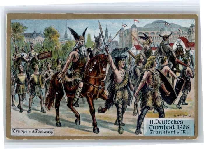 Frankfurt Main Turnfest Kuenstler Alfred Block