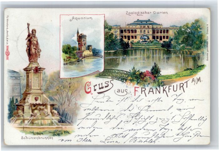 Frankfurt Main Zoologischer Garten Schuetzenbrunnen