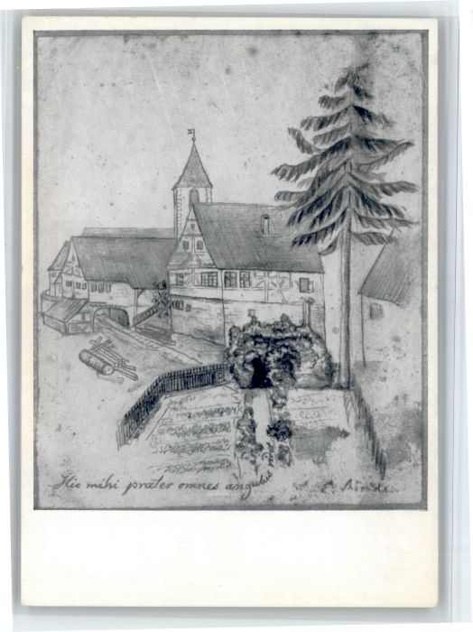 Marbach Kuenstler Eduard Moerike *