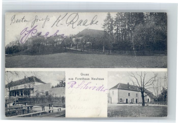 Guedingen Stempelabschlag] Forsthaus Neuhaus