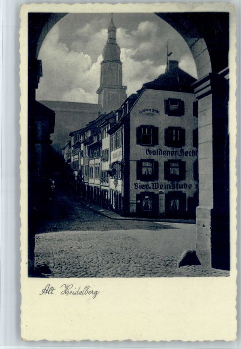 Heidelberg Neckar Heidelberg Gasthaus Goldener Hecht