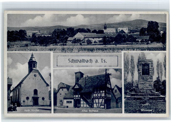 Schwalbach Taunus Kirche Rathaus Ehrenmal