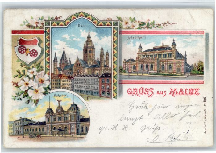 Mainz Rhein Mainz Dom Bahnhof