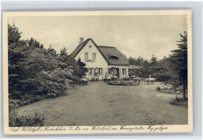 Friedrichshain Felixsee Cafe Waldidyll