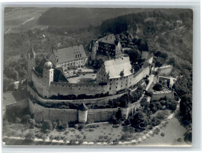 Coburg [Stempelabschlag] Fliegeraufnahme