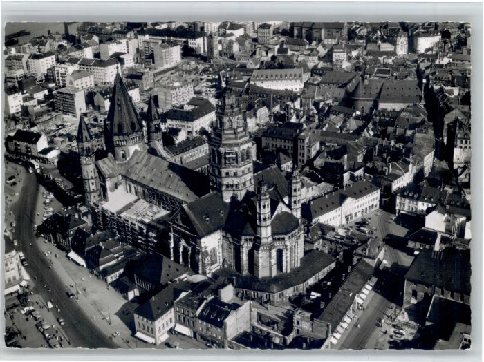 Mainz Rhein Mainz Fliegeraufnahme