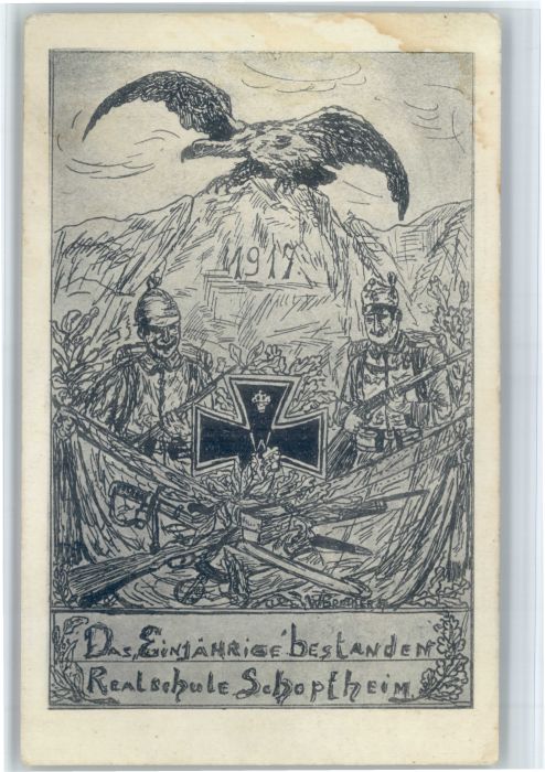 Schopfheim Schule Kuenstler W Grether