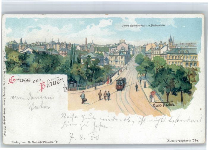 Plauen Vogtland Plauen Kuenstler Gustaf Tischer