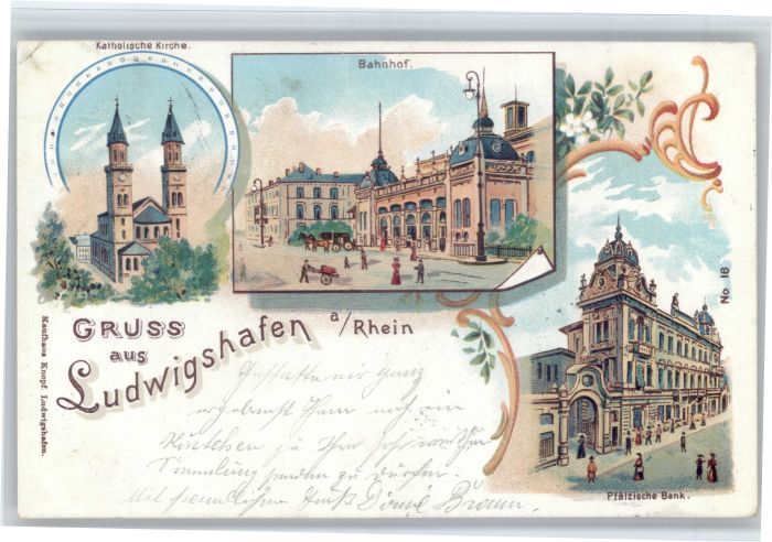 Ludwigshafen Rhein Ludwigshafen Kirche Bahnhof