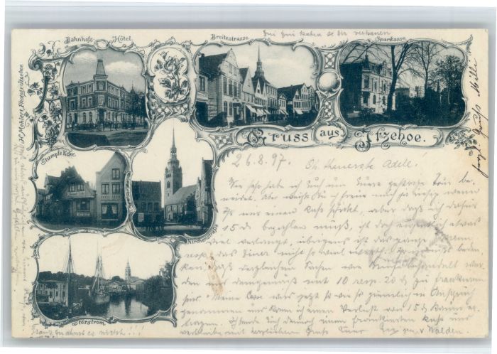 Itzehoe Bahnhofs Hotel Breitestrasse Kirchenstrasse