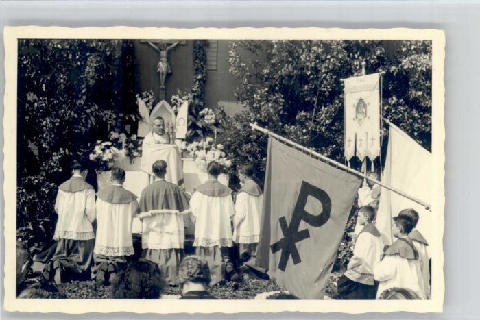 Haltingen Weil am Rhein Fronleichnam Alte Schule Pfarrer Hansert