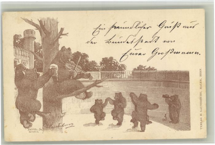 Bern BE Bern [Stempelabschlag] Kuenstler Erholungsheim Lauterburg