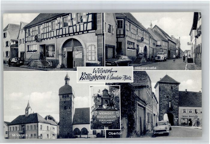 Billigheim-Ingenheim Hauptstrasse Marktplatz Obertor