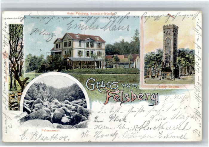 Felsberg Odenwald Hotel Felsberg Ohlyturm Felsenmeer