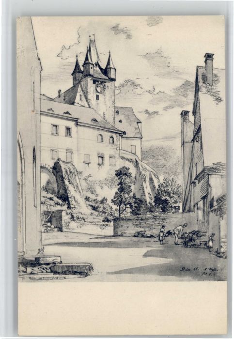 Diez Nach einer Zeichnung von Kuenstler K. Weysser