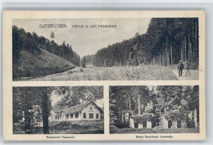 Zweibruecken estaurant Fasanerie Ruine Stanislaus Leszinsky