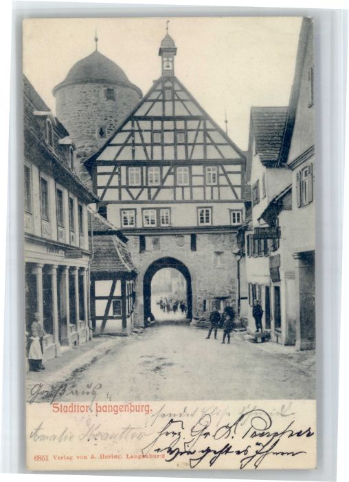Langenburg Wuerttemberg Langenburg Stadttor