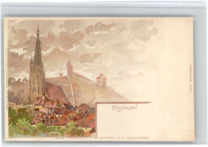 Esslingen Neckar Esslingen Kuenstler P. Schmohl