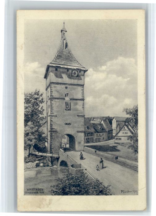 Waiblingen Kuenstler Muerdter Beinsteiner Tor x