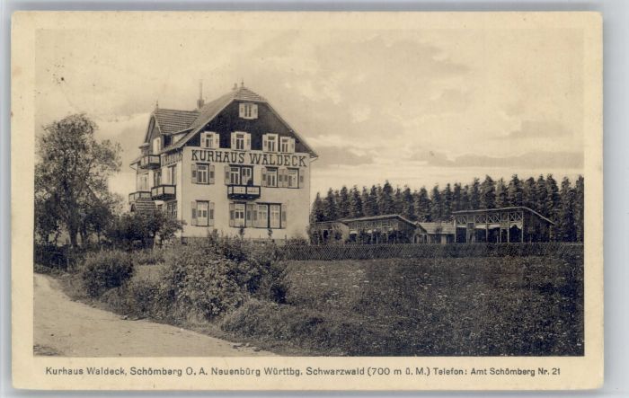 Schoemberg Schwarzwald Kurhaus Waldeck