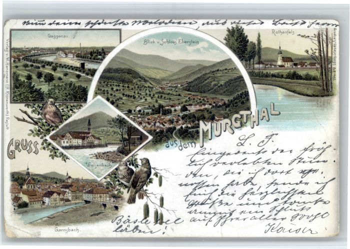 Gernsbach Gaggenau Schloss Eberstein Rothfels Weisenbach Murgthal