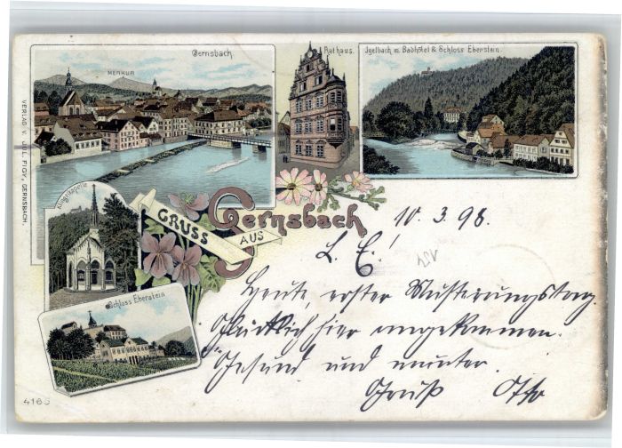 Gernsbach Merkur Igelbach Schloss Eberstein Klingelekapelle