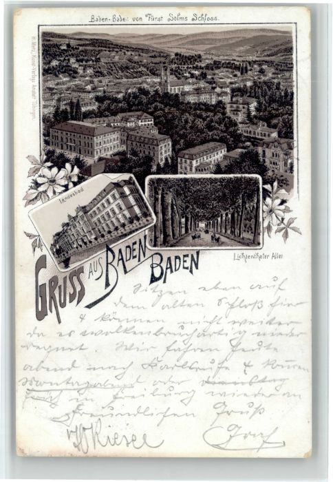 Baden-Baden Lichtenthaler Allee Landesbadx