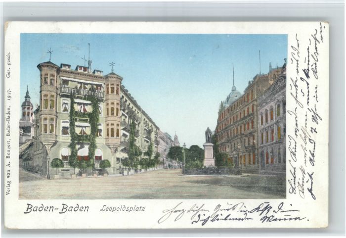 Baden-Baden Leopoldsplatz Goldfenster