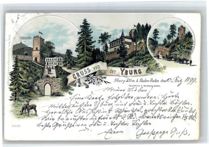 Baden-Baden Yburg Friedrichsthurm Reh