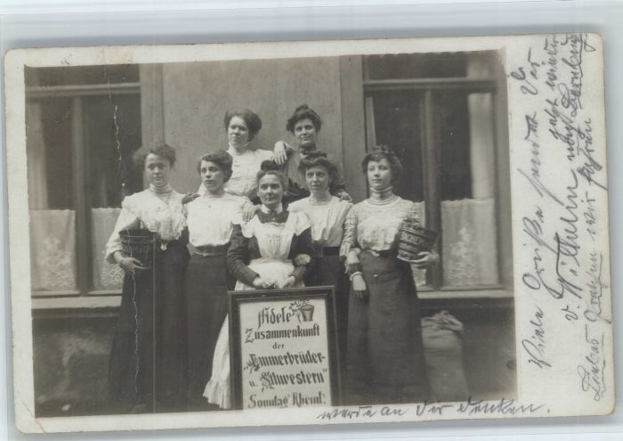 Magdeburg [Handschriftlich] Fidele zusammenkunft Emmerbrueder Schwestern