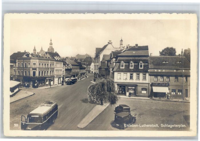 Eisleben Lutherstrasse Schlageterplan